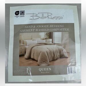 3pc Bella Russo Sand & Snooze Set - Queen Comforter & 2 Decorative Pillows
